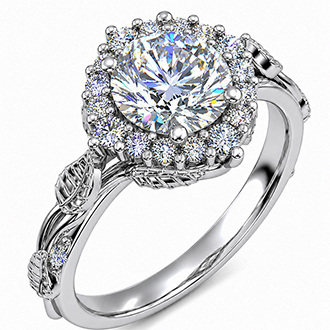 Engagement ring with Halo